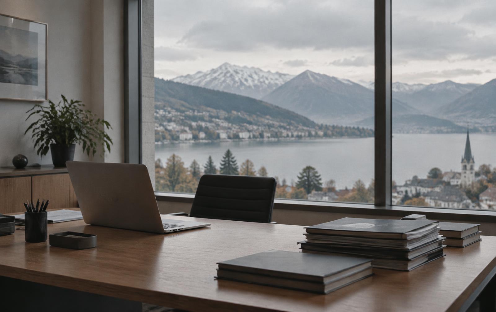 Büro mit Blick auf den Zugersee